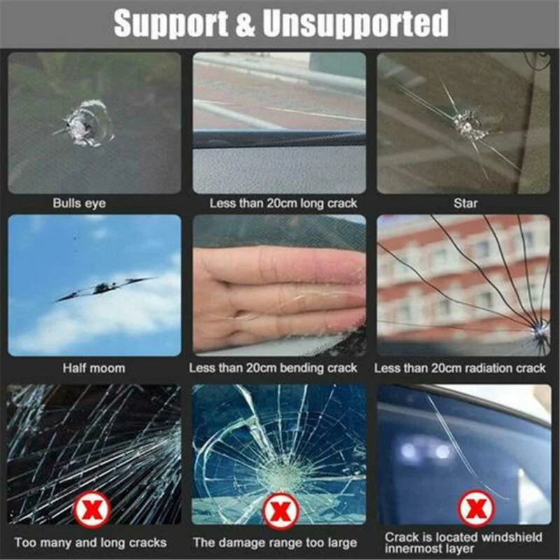 Car Windshield Windscreen Glass Repair Resin Kit