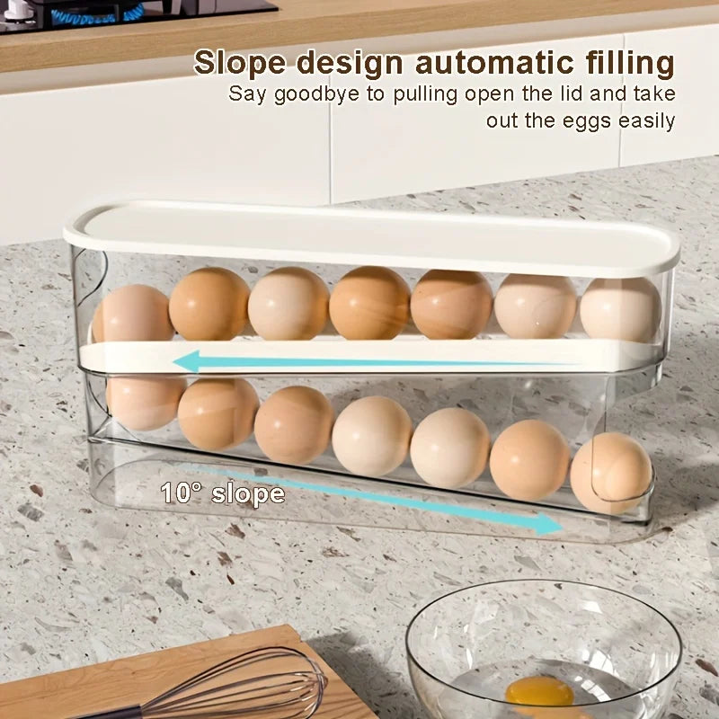 Automatic Scrolling Egg Storage Holder